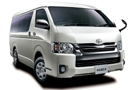 Toyota Hiace on rent for Golden Triangle Tours